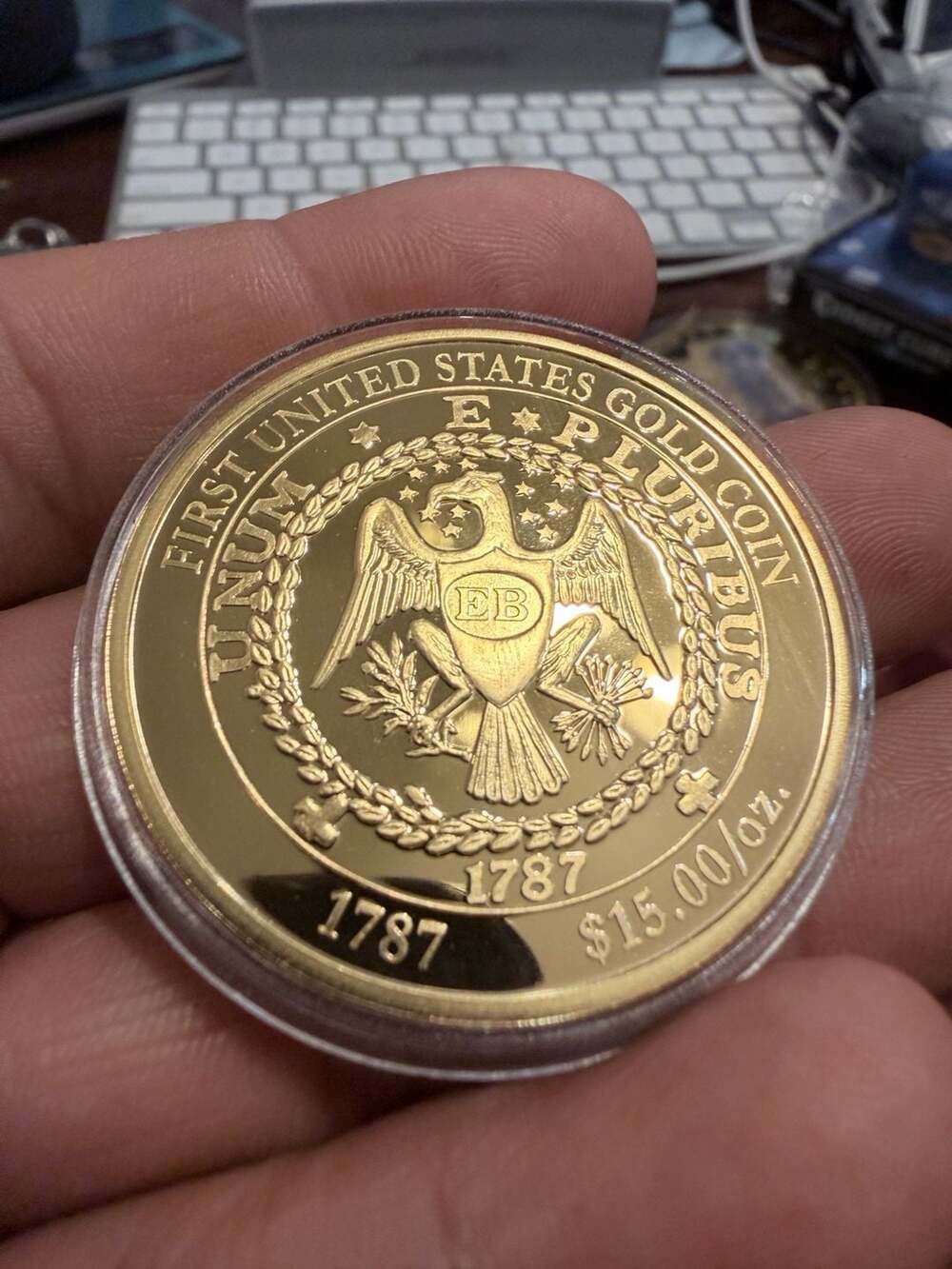Gold Fort Knox Depository Commemorative Coin with Certificate of Authenticity